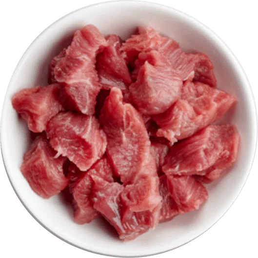 - Slechts één keer verhitten
- Betere voedingswaarde
- Hogere kwaliteit eiwitten
- Alleen gebruik van het beste vlees
- Lagere calcium- en fosforwaarden
- Verfijnde smaak en geur