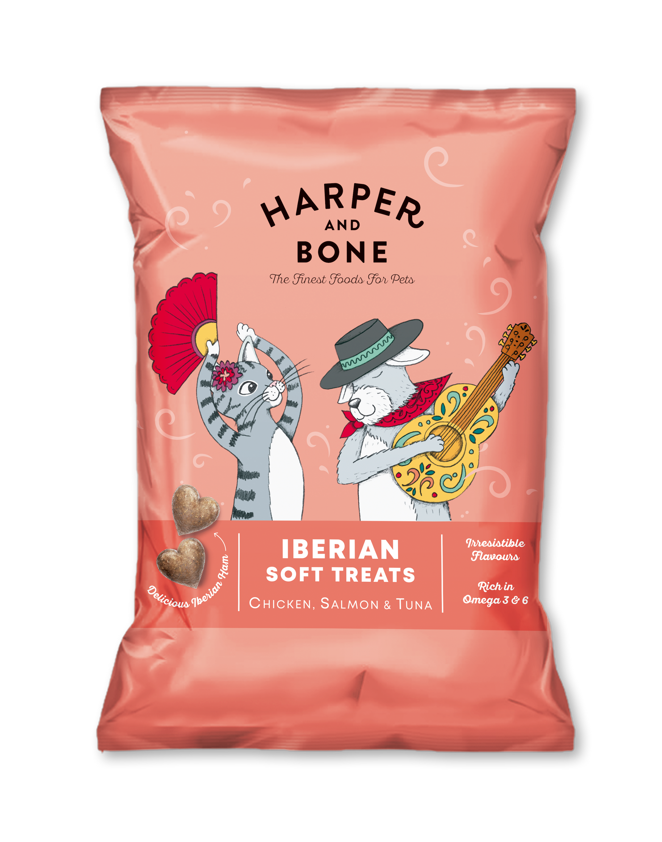 Harper & Bone - Iberische zachte lekkernijen - Kip-, zalm- en tonijnsnacks