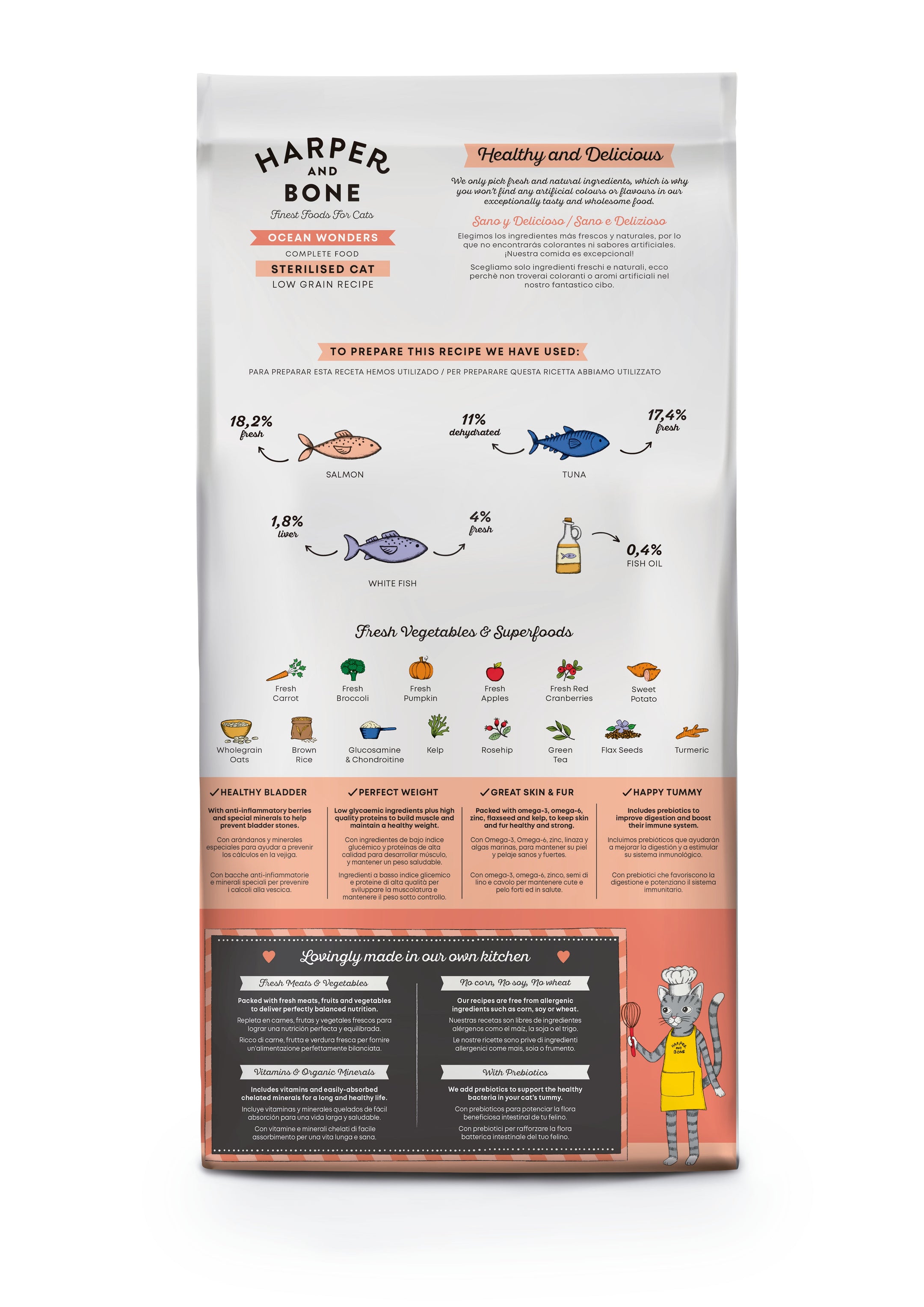 Gesteriliseerde kat - Wonderen van de oceaan - Tonijn, vis en zalm