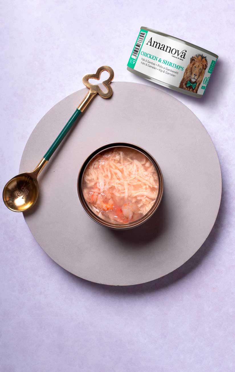 06 In gelatine - Kip & Garnalen - 70g