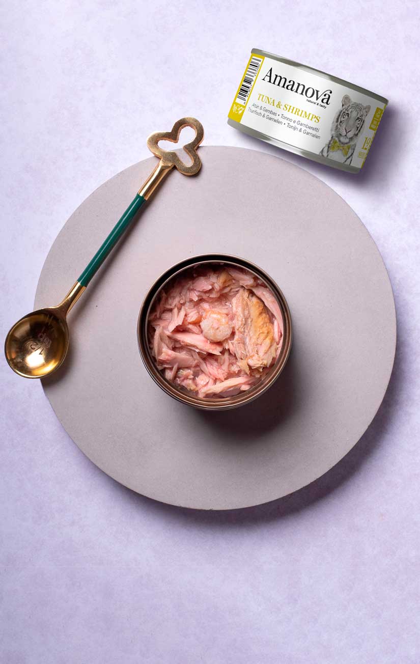 12 In bouillon - Tonijn & Garnalen - 70g