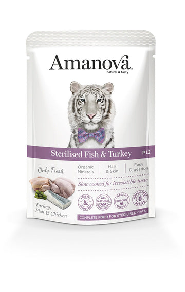 P12 Sterilised Cat - Verse kalkoen en Vis - Natvoeding