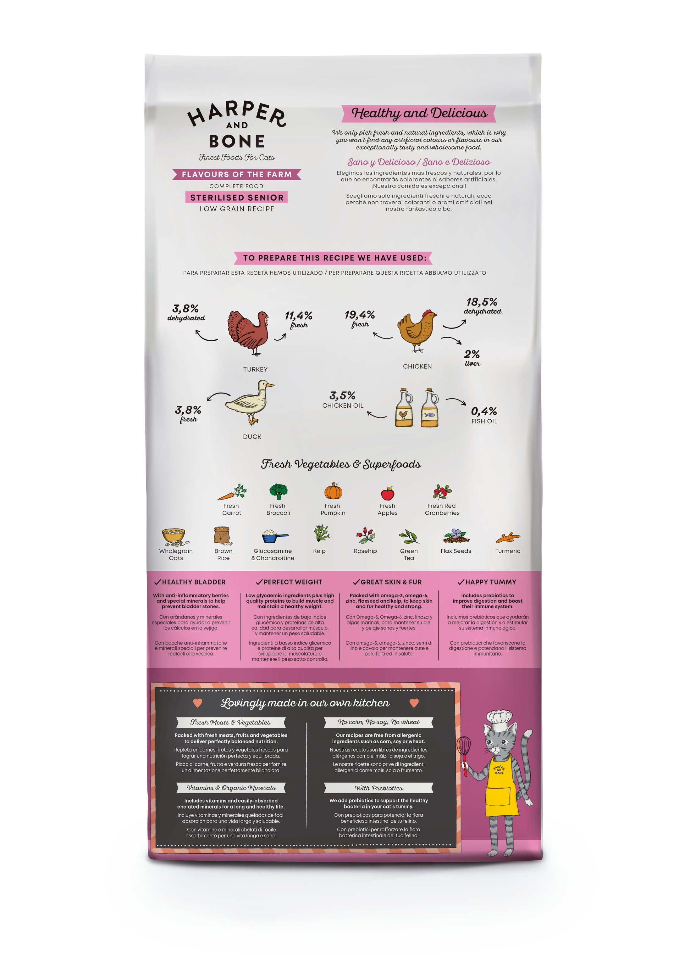 Sterilised senior - Flavours of the farm - Eend, kip en kalkoen