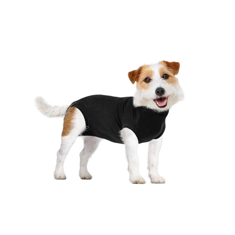 Recovery Suit® Hond - Herstelshirt voor honden - Zwart.